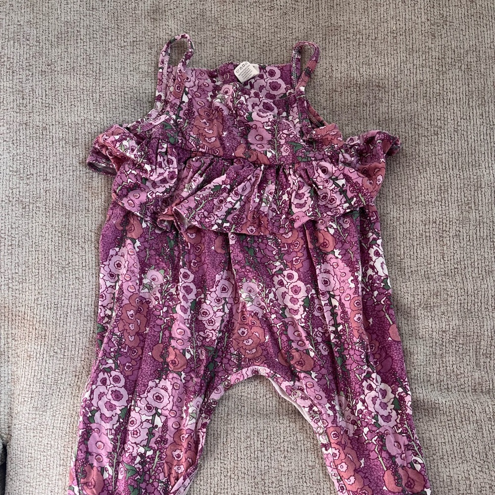 Kate Quinn floral spaghetti strap romper